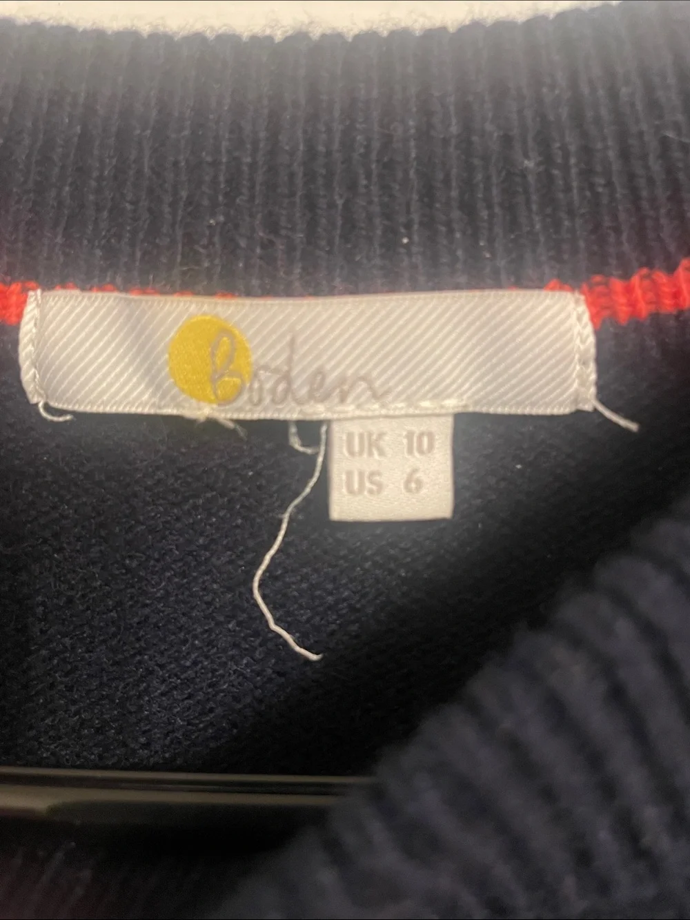 Navy Sweater with Orange Highland Cow Embroideryt - Picture 2 of 2